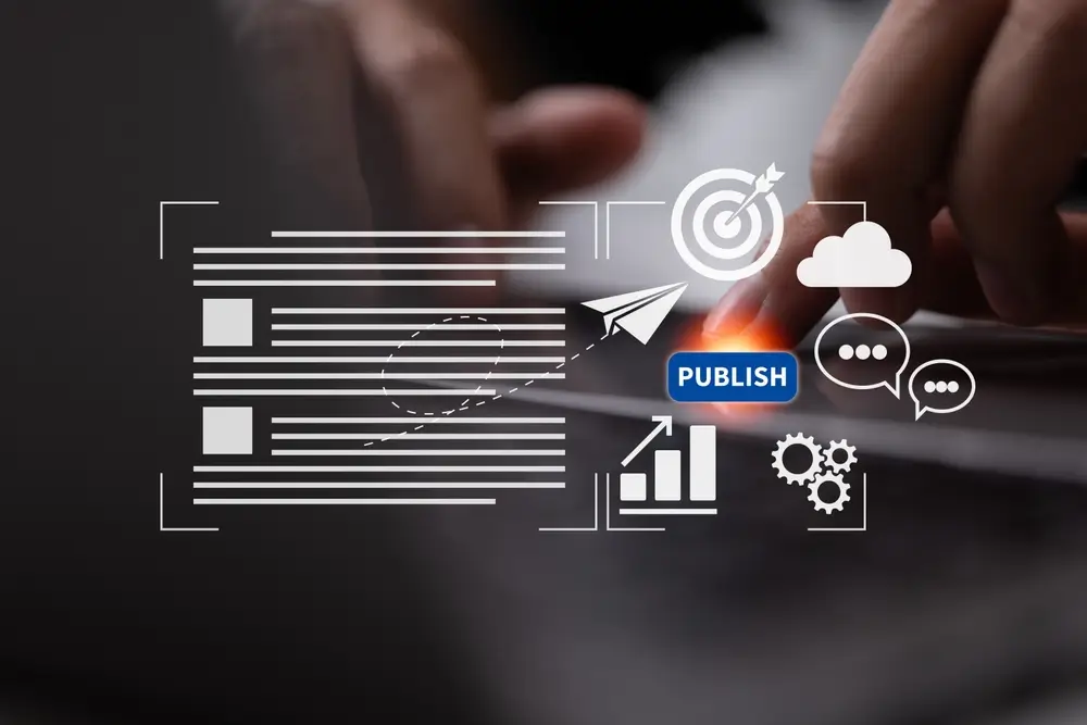 Organising and publishing blog content on websites