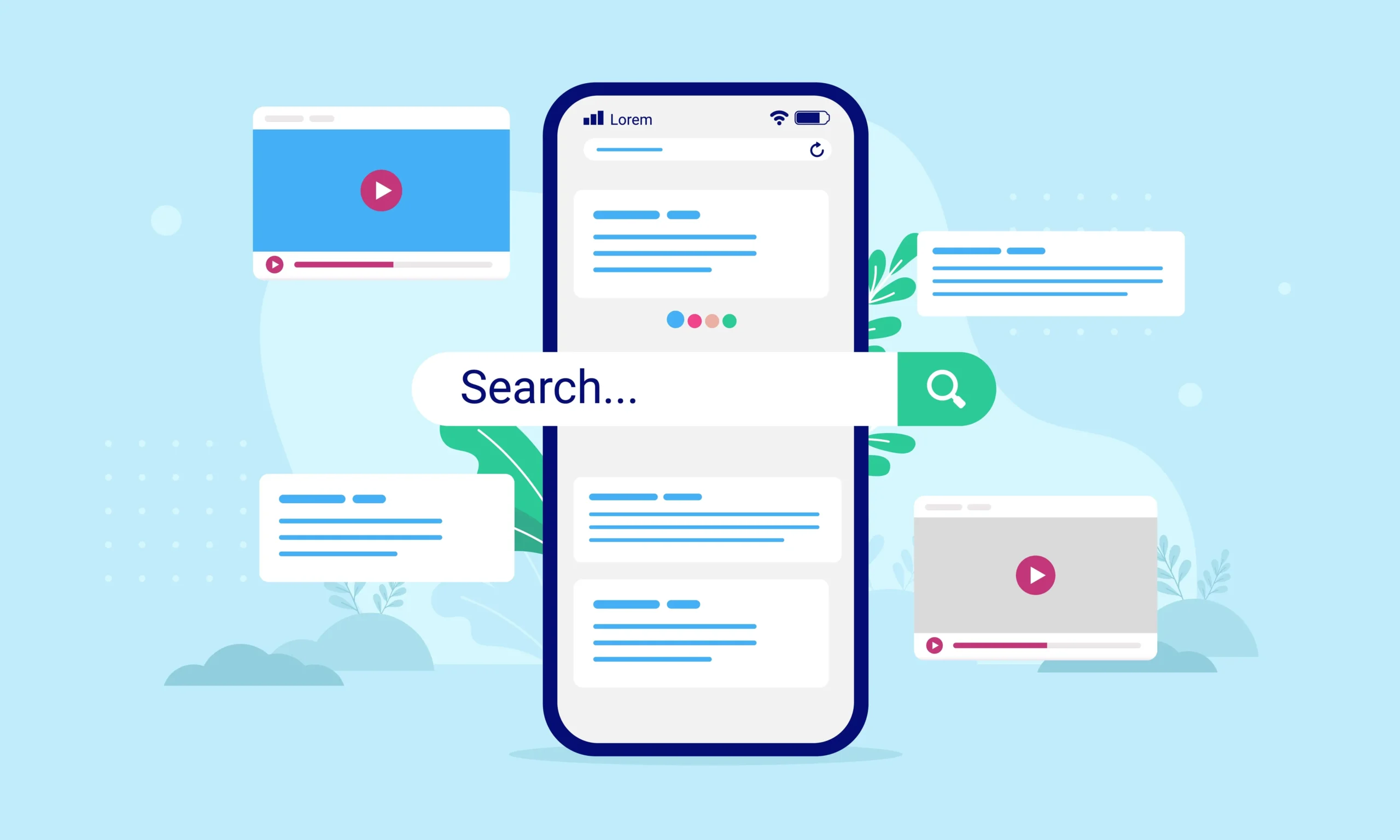 Search Results Page Overview on Mobile